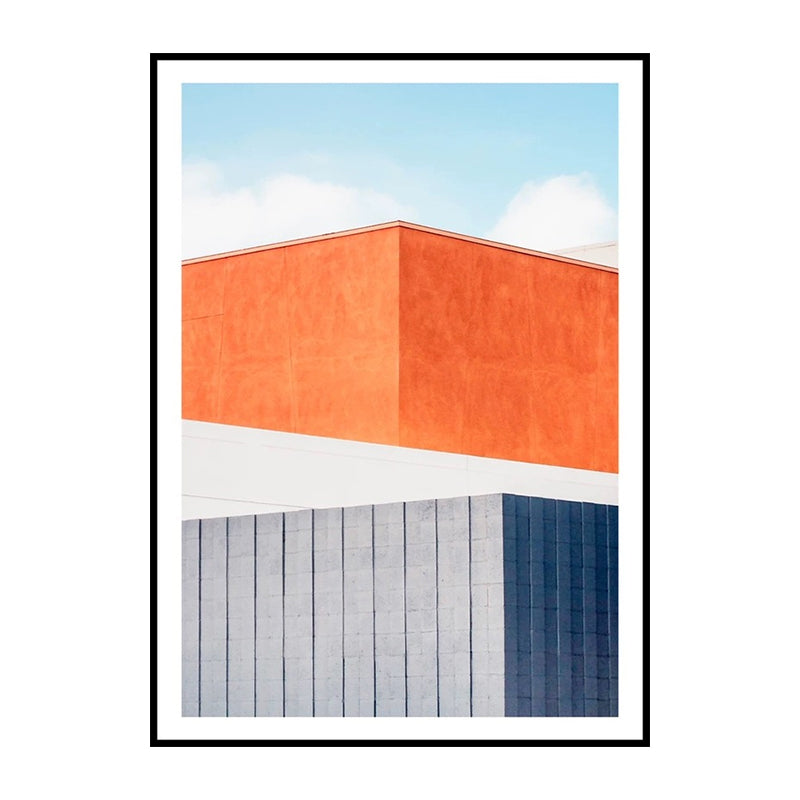 Avelena | Haus Nahaufnahme Gemälde Leinwand Pastellfarbe Zeitgenössische Wandkunst für Zuhause