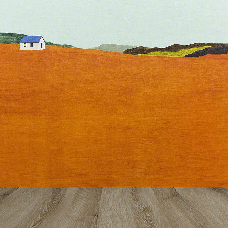 Avelena | Fall Grassland Wandtapete Moderne Kunst Dekorative Wohnzimmer Wandverkleidung, Anpassbar
