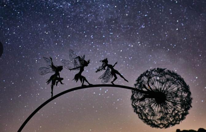 Avelena | Blumenfee Garten Miniatur Skulpturen Feengarten mythische Fee