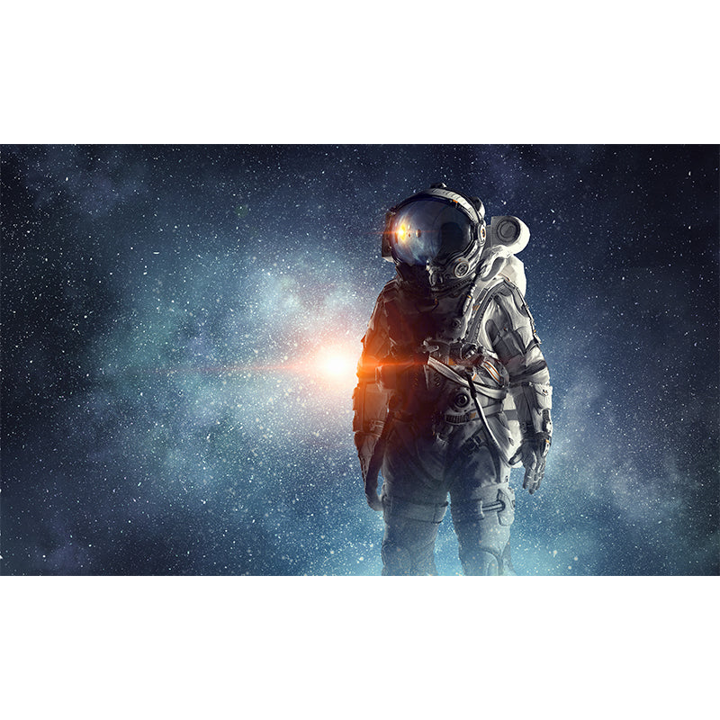 Avelena | Riesiges Astronauten-Print-Mural für Das Schlafzimmer Universum Wandkunst In Blau, Fleckenresistent