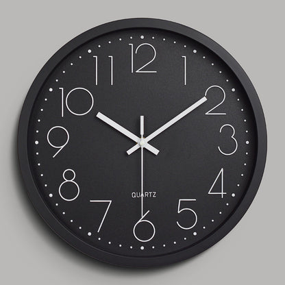 Avelena | Einfaches Design 3D Lautloser Klassenraum-Wanduhr 30 cm