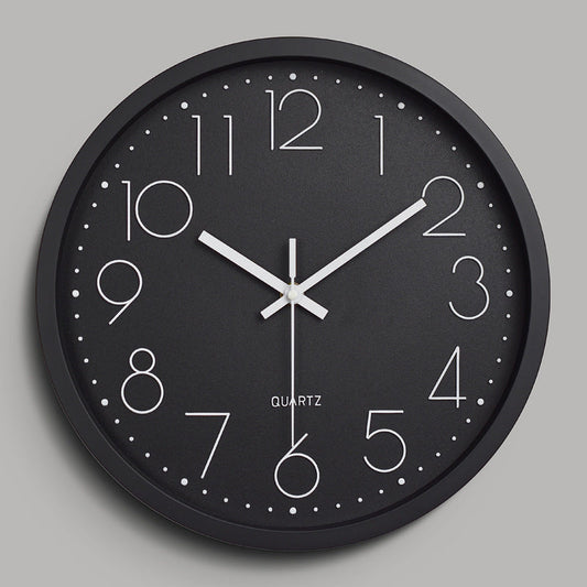 Avelena | Einfaches Design 3D Lautloser Klassenraum-Wanduhr 30 cm