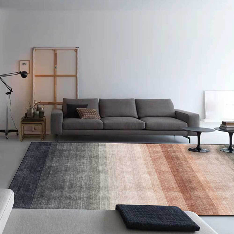 Avelena | Neuheit Moderner Teppich In Grau Abstraktem Ombre Streifenmuster Teppich Polyester Waschbarer Teppich für Die Wohnkultur