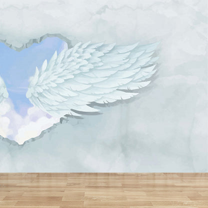 Avelena | Spreading Wing Wandtattoo Weiche Farbe Moderne Wanddekoration für Das Wohnzimmer