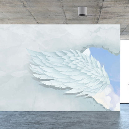 Avelena | Spreading Wing Wandtattoo Weiche Farbe Moderne Wanddekoration für Das Wohnzimmer
