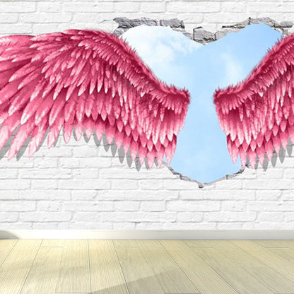 Avelena | Spreading Wing Wandtattoo Weiche Farbe Moderne Wanddekoration für Das Wohnzimmer