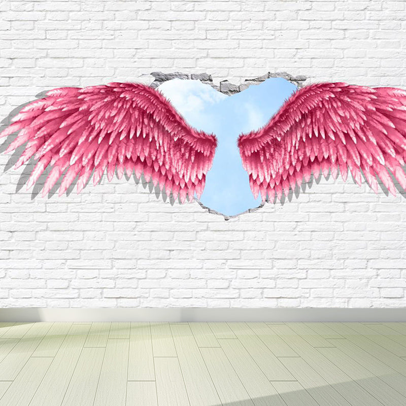 Avelena | Spreading Wing Wandtattoo Weiche Farbe Moderne Wanddekoration für Das Wohnzimmer