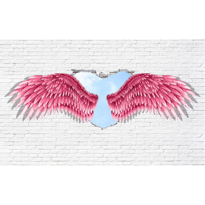 Avelena | Spreading Wing Wandtattoo Weiche Farbe Moderne Wanddekoration für Das Wohnzimmer