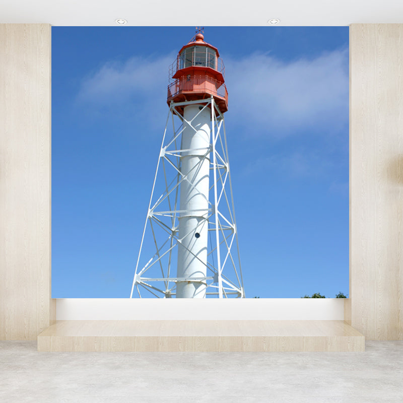 Avelena | Großes Grand Lighthouse Wandbild Tapete Dekorative Küsten Mädchen Schlafzimmer Wand Dekoration