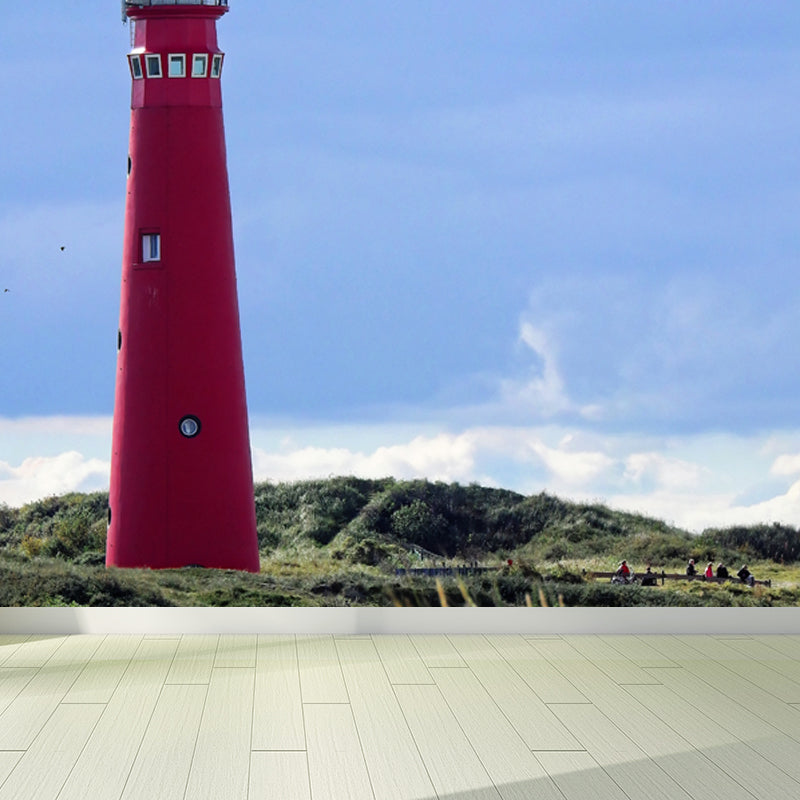 Avelena | Großes Grand Lighthouse Wandbild Tapete Dekorative Küsten Mädchen Schlafzimmer Wand Dekoration