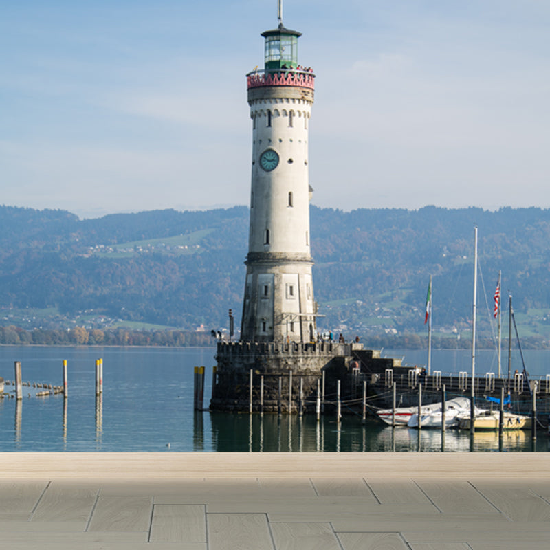 Avelena | Großes Grand Lighthouse Wandbild Tapete Dekorative Küsten Mädchen Schlafzimmer Wand Dekoration