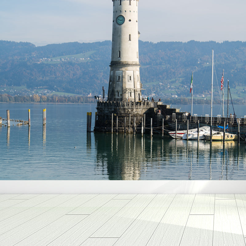Avelena | Großes Grand Lighthouse Wandbild Tapete Dekorative Küsten Mädchen Schlafzimmer Wand Dekoration