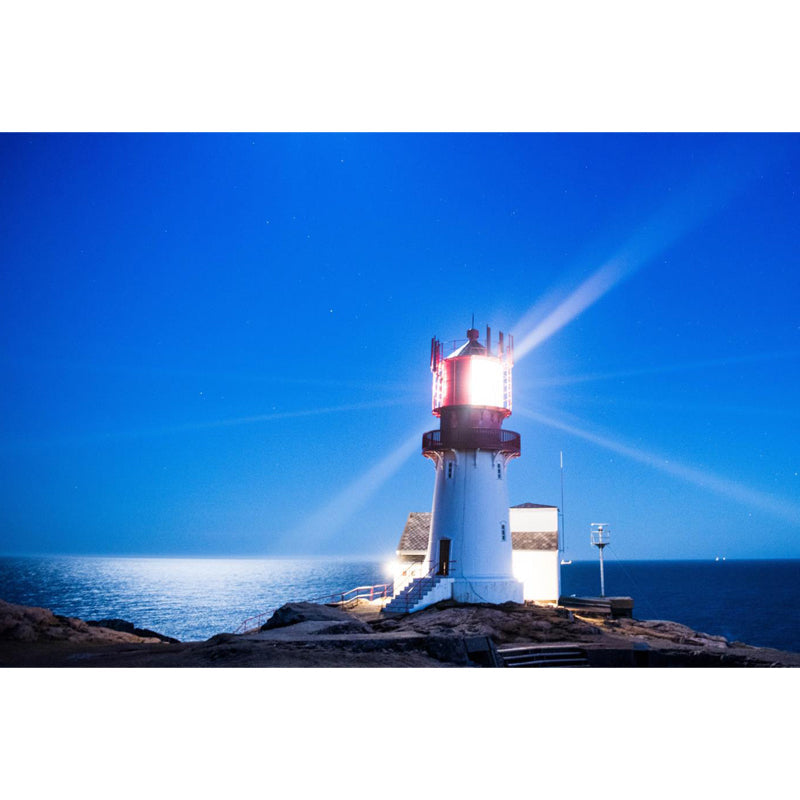 Avelena | Fotografie Beacon Bei Nacht Wandaufkleber für Das Wohnzimmer, Helle Farbe, Anpassung Des Drucks