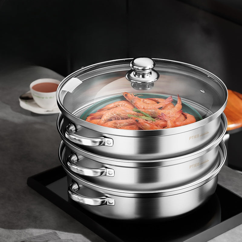 Avelena | 3-Lagiger Lebensmittel Dampfgarer Nutristeam