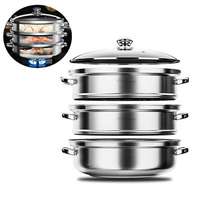 Avelena | 3-Lagiger Lebensmittel Dampfgarer Nutristeam