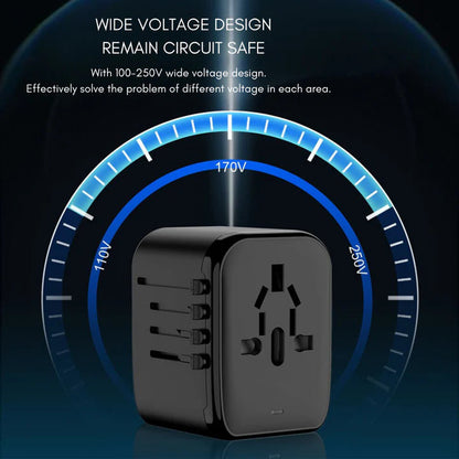 Avelena | Universeller 100V-220V Smart Reiseadapter Spannungswandler