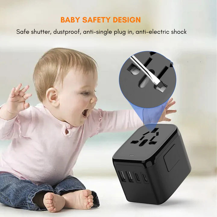 Avelena | Universeller 100V-220V Smart Reiseadapter Spannungswandler