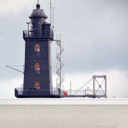 Avelena | Grand Lighthouse Wandmalerei Tapete für Esszimmer Menschliche Landschaft Wandverkleidung, Anpassbar
