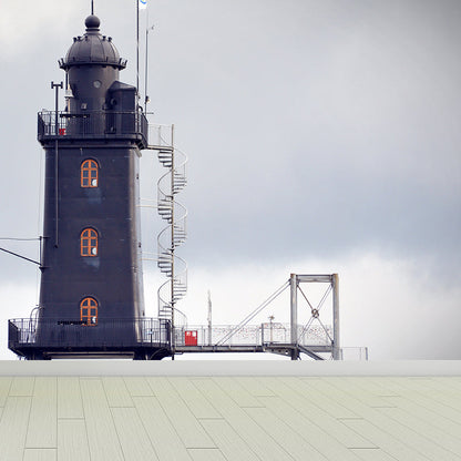 Avelena | Grand Lighthouse Wandmalerei Tapete für Esszimmer Menschliche Landschaft Wandverkleidung, Anpassbar