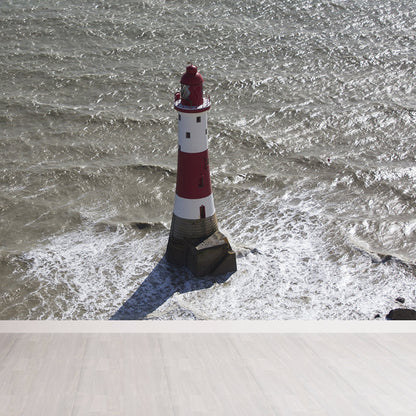 Avelena | Grand Lighthouse Wandmalerei Tapete für Esszimmer Menschliche Landschaft Wandverkleidung, Anpassbar