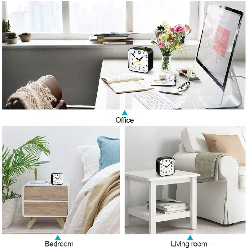 Avelena | Clock Minimalistische Analog Wecker mit Snooze