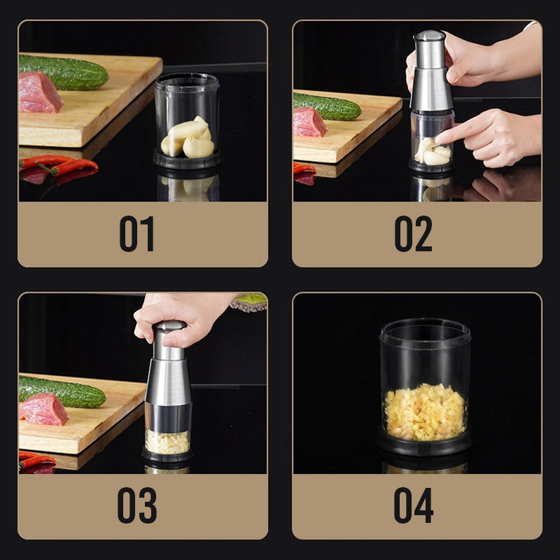 Avelena | Edelstahl Knoblauchmühle