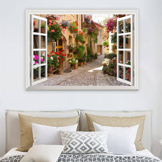 Avelena | 3D-Fenster mit Aussicht Dekorativer Wandteppich