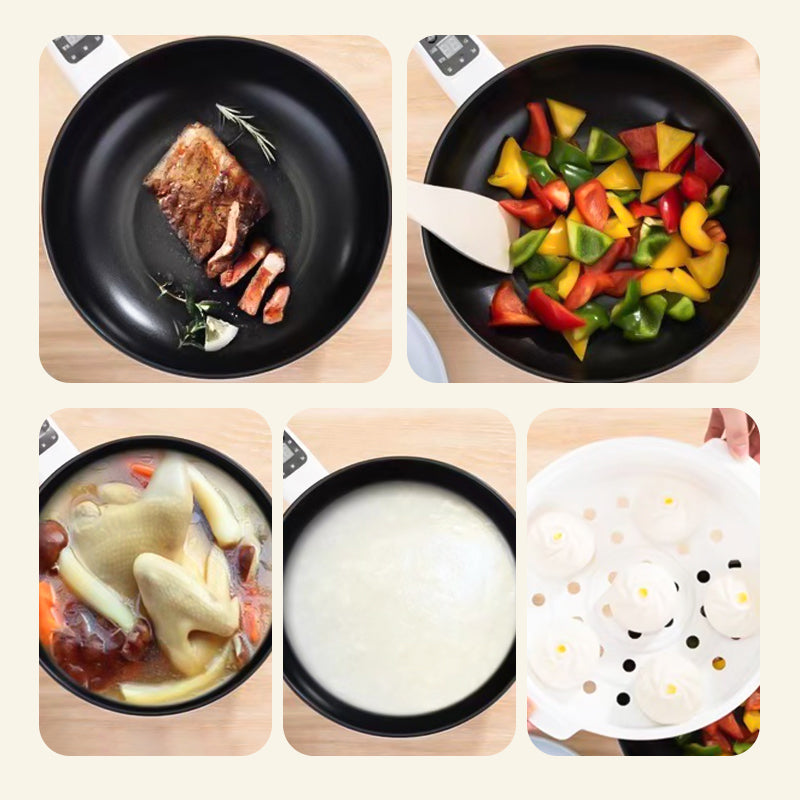 Avelena | Smartchef Elektrische Multifunktionspfanne mit Dampfgarer
