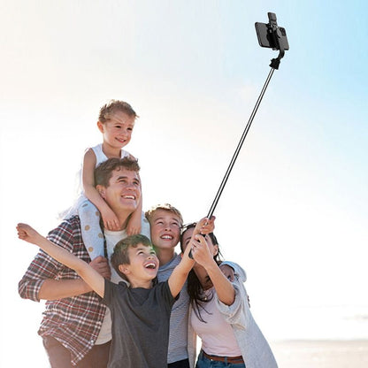 Avelena | Bluetooth-Selfie-Stick-Stativ mit Telefonhalter und Beauty-Fill-in-Beleuchtung