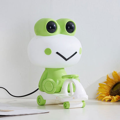 Avelena | Schwein/Samen/Frosch Kinder Schlafzimmer Lesebuch Licht Kunststoff 1-Licht Cartoon Nachttischlampe In Schwarz/Rosa/Grün