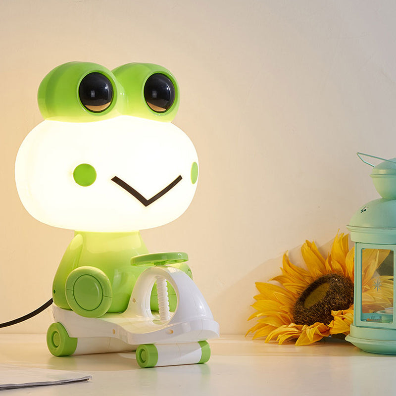 Avelena | Schwein/Samen/Frosch Kinder Schlafzimmer Lesebuch Licht Kunststoff 1-Licht Cartoon Nachttischlampe In Schwarz/Rosa/Grün