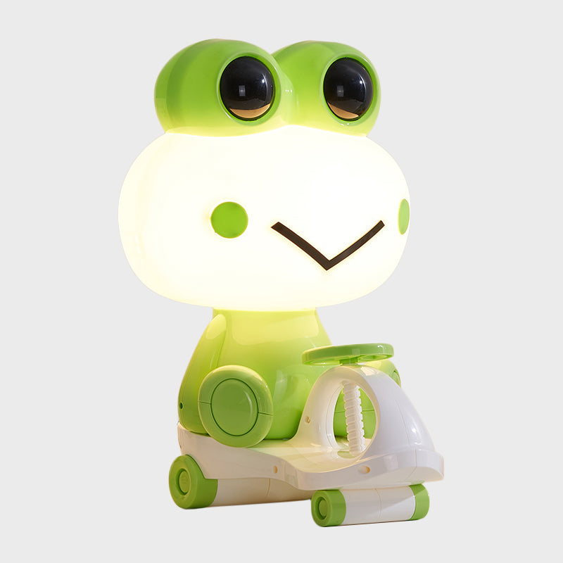 Avelena | Schwein/Samen/Frosch Kinder Schlafzimmer Lesebuch Licht Kunststoff 1-Licht Cartoon Nachttischlampe In Schwarz/Rosa/Grün