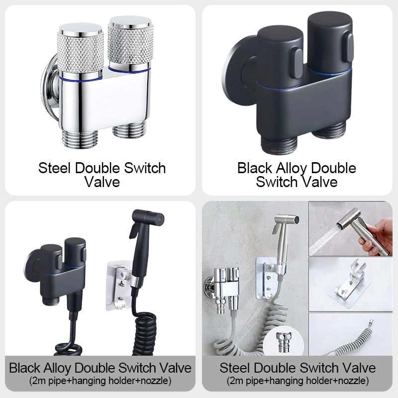 Avelena | 1/2" Winkelventil mit doppeltem Schaltanschluss