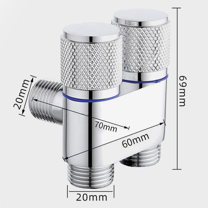 Avelena | 1/2" Winkelventil mit doppeltem Schaltanschluss