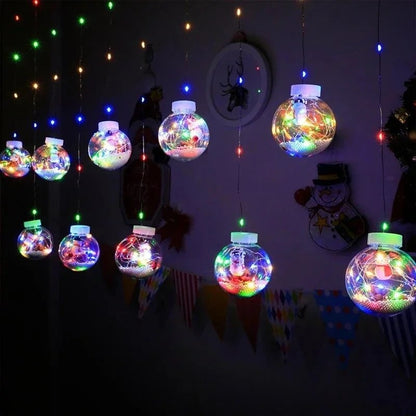 Avelena | Weihnachts-LED-Wunschball-Lichterkette Dekorationen