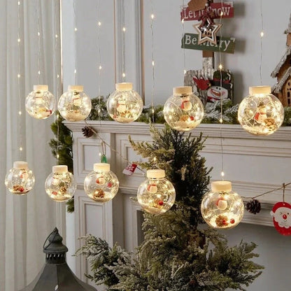 Avelena | Weihnachts-LED-Wunschball-Lichterkette Dekorationen