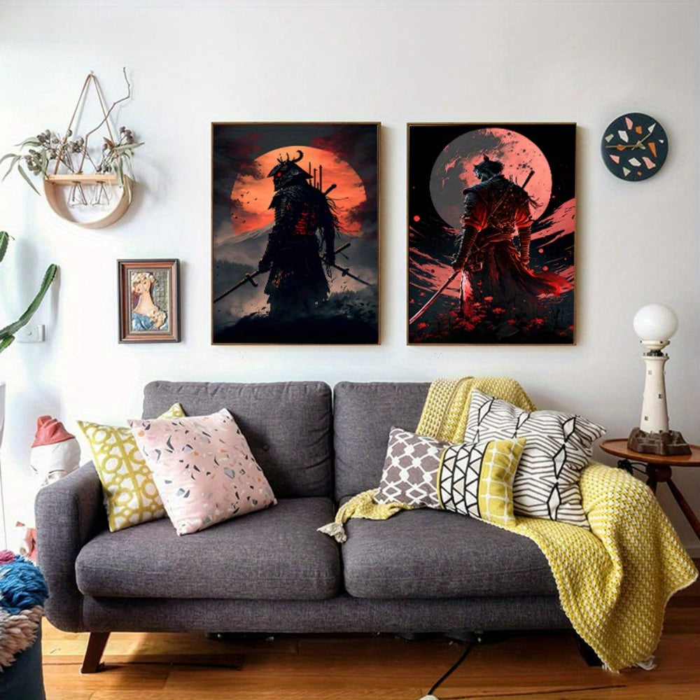 Avelena | BlossomBlade - Samurai-Leinwandkunst mit Kirschblüten