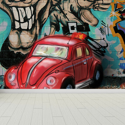 Avelena | Coole Street Graffiti Tapete Wandbild Jungenzimmer Abstraktes Muster Wandverkleidung, Maßgeschneidert