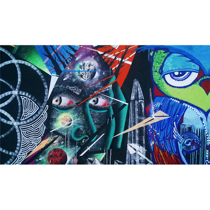 Avelena | Coole Street Graffiti Tapete Wandbild Jungenzimmer Abstraktes Muster Wandverkleidung, Maßgeschneidert