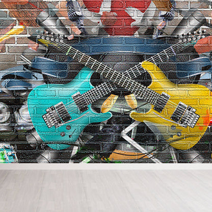 Avelena | Coole Street Graffiti Tapete Wandbild Jungenzimmer Abstraktes Muster Wandverkleidung, Maßgeschneidert