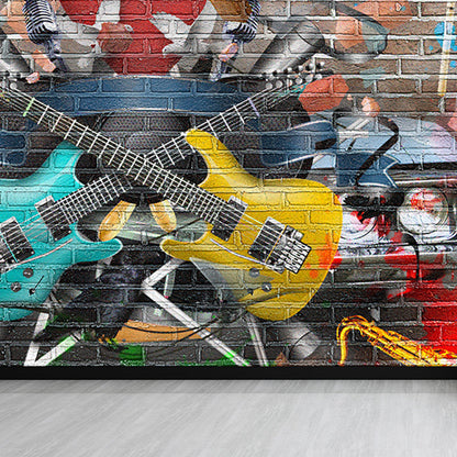 Avelena | Coole Street Graffiti Tapete Wandbild Jungenzimmer Abstraktes Muster Wandverkleidung, Maßgeschneidert