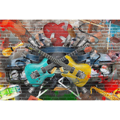Avelena | Coole Street Graffiti Tapete Wandbild Jungenzimmer Abstraktes Muster Wandverkleidung, Maßgeschneidert