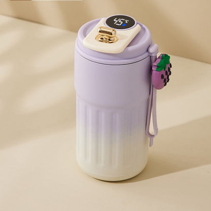 Avelena | Edelstahl  Kaffebecher mit LED Temperatur Anzeige 450 ML