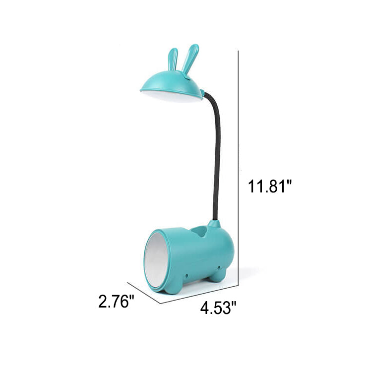 Avelena | BunnyGlow Kreative LED Touch-Lampe mit Stifthalter | USB-Ladefunktion | Schreibtischlampe | Kinderzimmer Deko