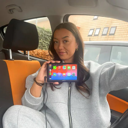 Avelena | Smartdrive Auto-Display – Drahtloses Apple Carplay & Android Auto | Einfache Installation, Rückfahrkamera, Bluetooth & Gps