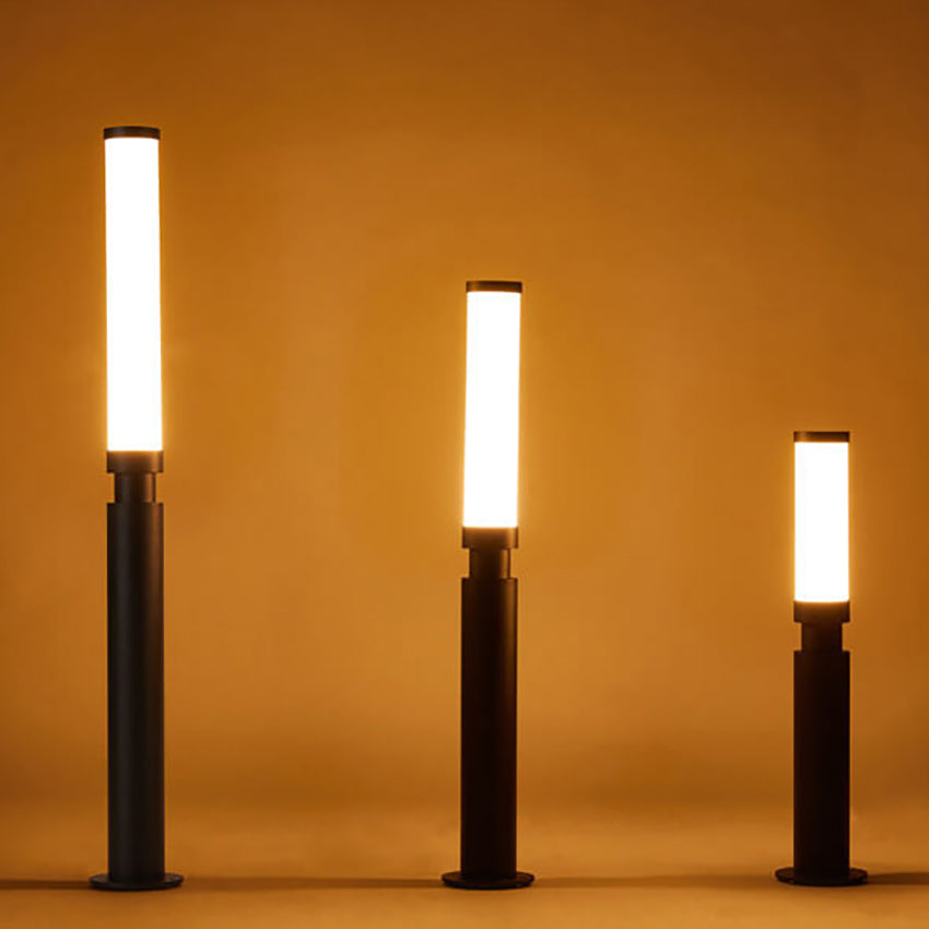 Avelena | Moderne Acryl Wasserdichte Kreative Lippenstift Design LED Außen Rasen Stehlampe