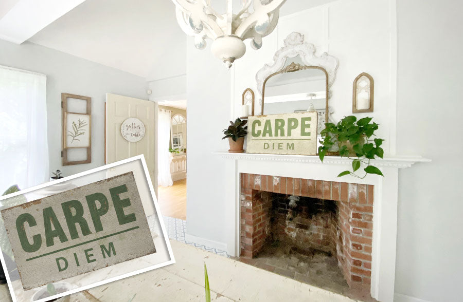 Avelena | 25.5 Vintage Carpe Diem Wanddekoration