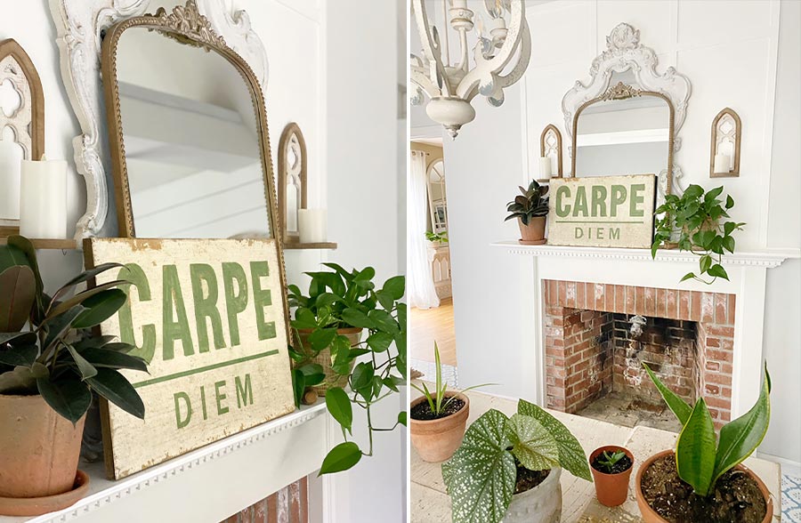 Avelena | 25.5 Vintage Carpe Diem Wanddekoration