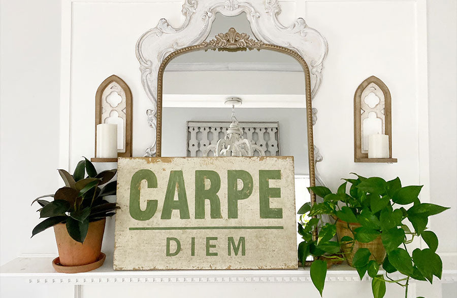 Avelena | 25.5 Vintage Carpe Diem Wanddekoration