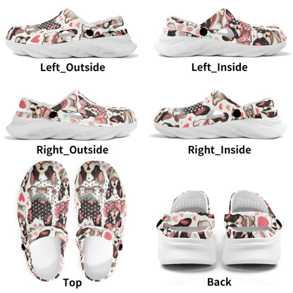 Avelena | Damen Sommer Durchbrochene Clogs